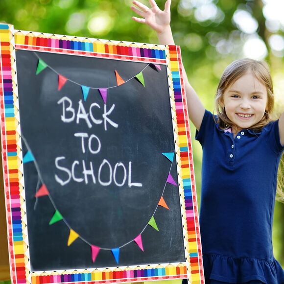 Wall Border Colorful Pencils Scalloped Bulletin Board Borders Self Adhesive - Picture 5 of 5